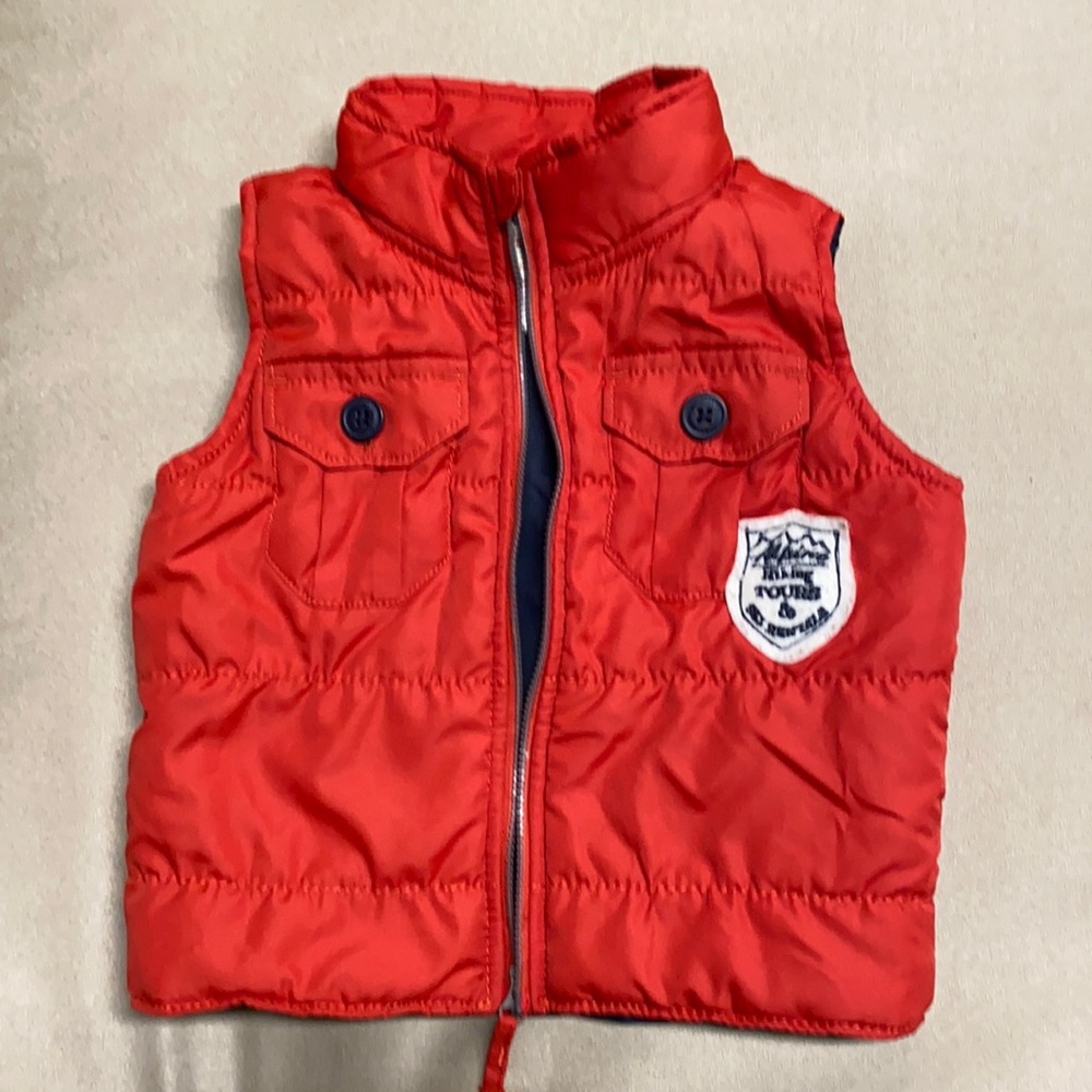 Boys red vest size 12 months